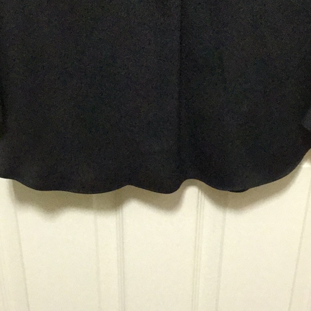 Black long blouse button up. - Picture 4 of 5